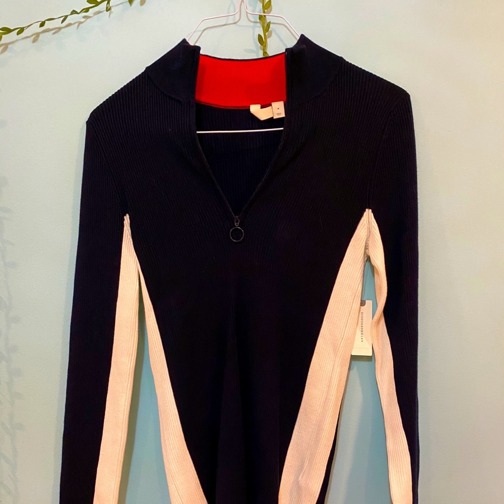 NEW Anthropologie zip up sweater